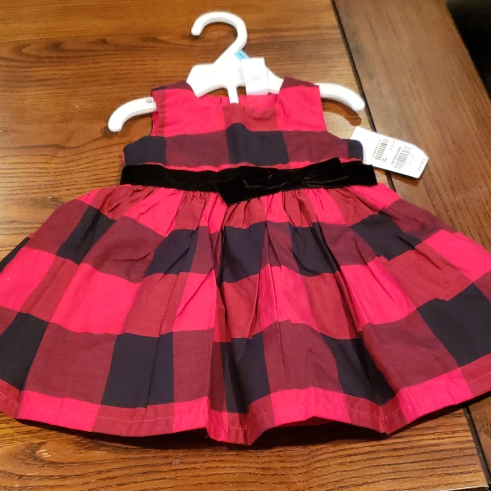 Baby Plaid Christmas Dress